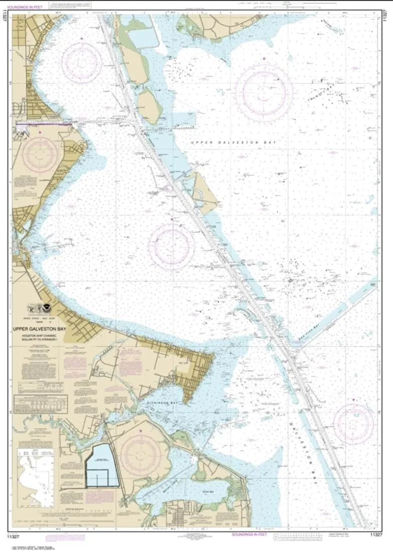 Galveston Bay Nautical Chart