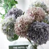 High quality Wholesale Artificial real touch silk hydrangea flower