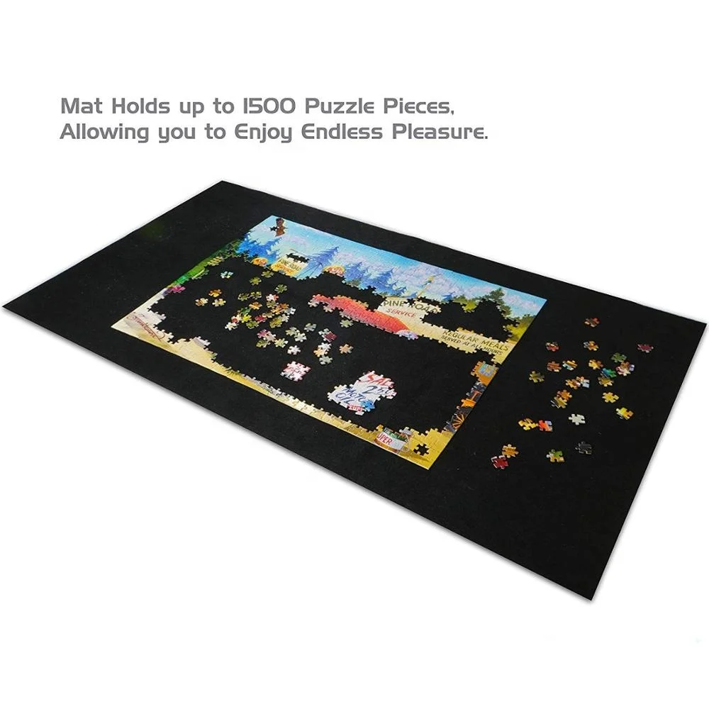 Portable Felt Jigsaw Puzzle Rollup Mat Fitz Puzzles Up To 1500 Pieces