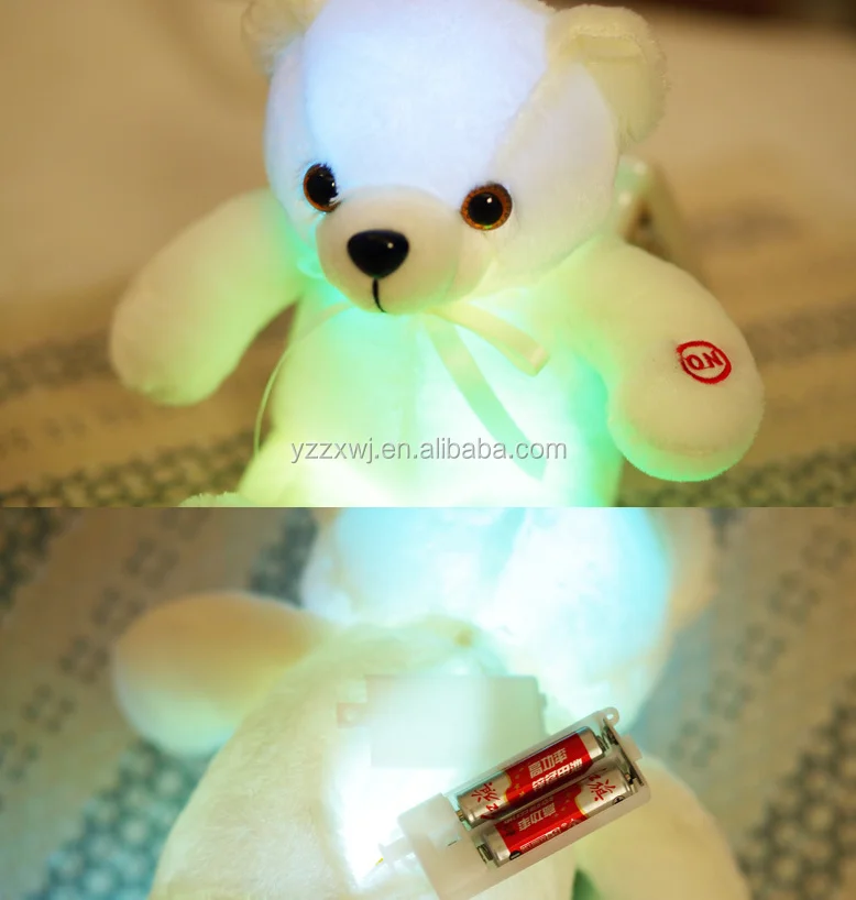 colour changing teddy bear