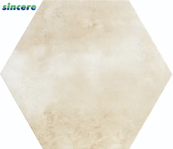 200x230 520x600 Inkjet Hexagon Floor Tile Beige Colour 200x230 520x600 Inkjet Hexagon Floor Tile Beige Colour