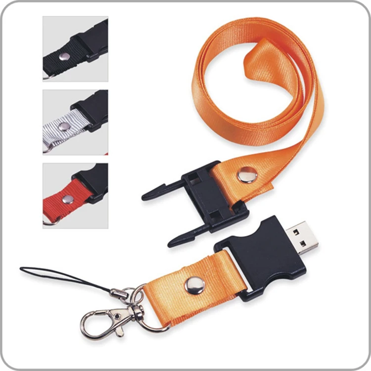 2gb/4gb/8gb Lanyard Neck Strap For Flash Drive Id Card Holder Keychain