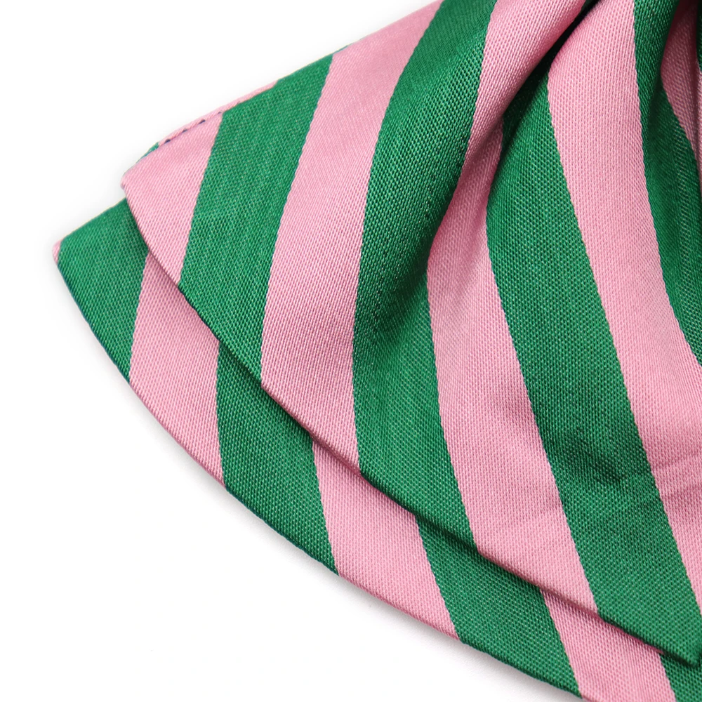 pink and green tie