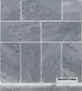 1x2" Basketweave Polished Sunny Gray Marble Wall and Flooring Tiles