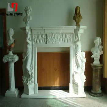 Lower Price Wholesale Cheap Micro Marble Fireplace Mantel Nude