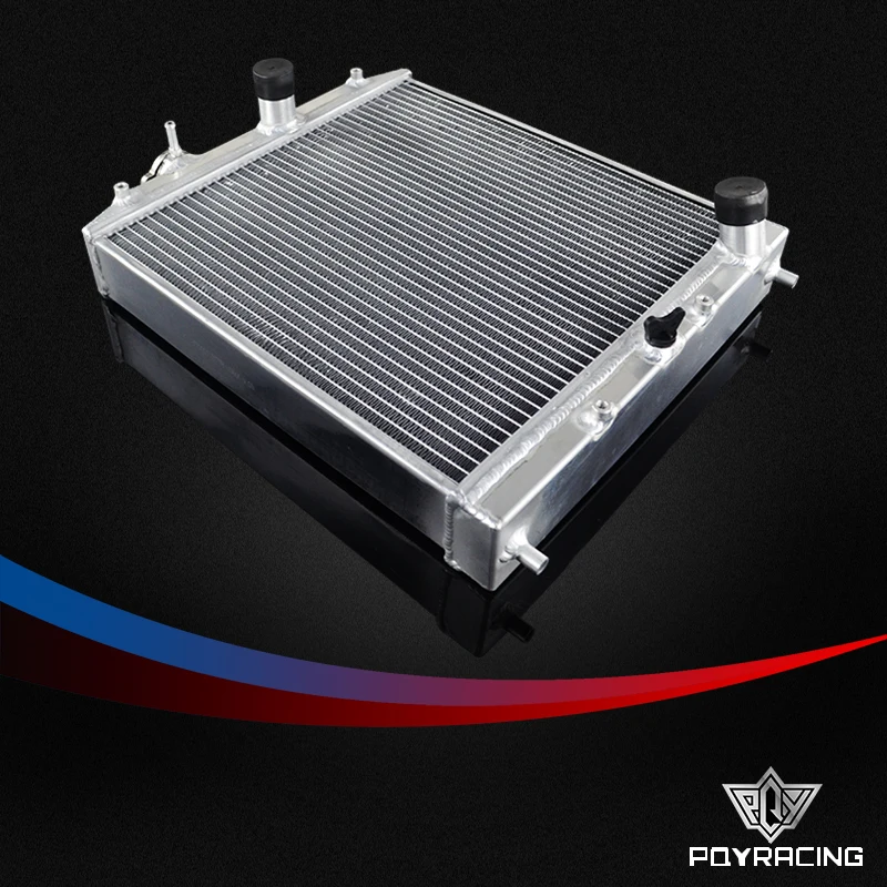 52mm For 1992-2000 Honda Civic EK EG B16A B18C DOHC Aluminum Radiator 3 Row