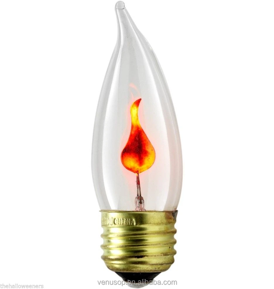 E14 led flicker flame candle light bulbs