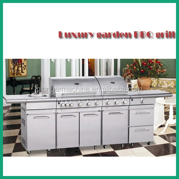 Kommerzielles outdoor küche/edelstahl gasgrill grill/gasgrill bbq ... Luxus outdoor küche