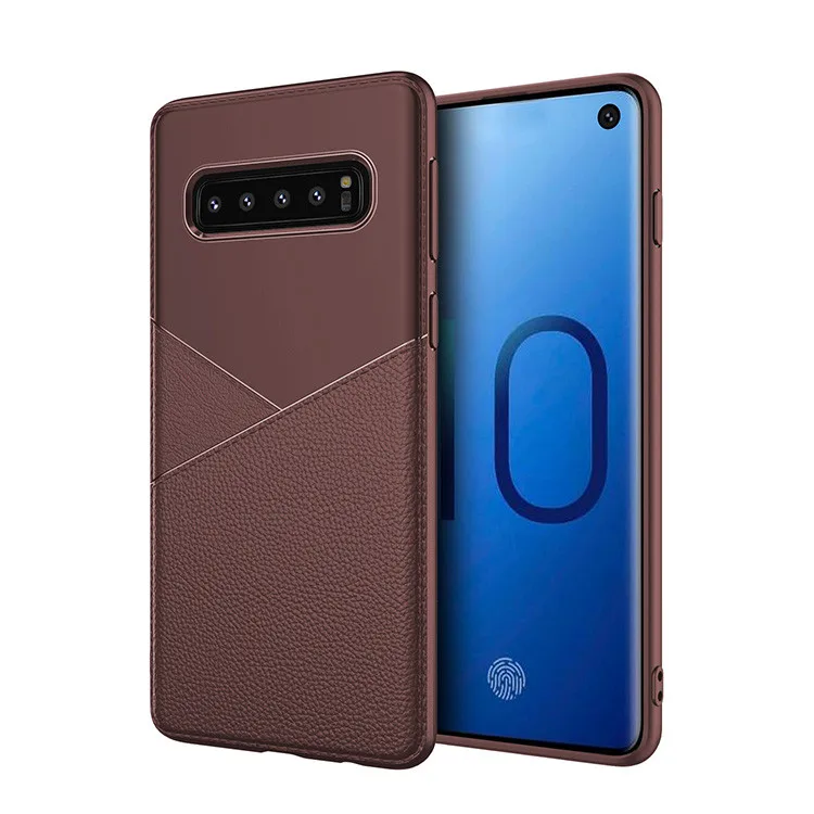 Luxury Shockproof Soft TPU Case For Samsung galaxy S10 Business Style Cover