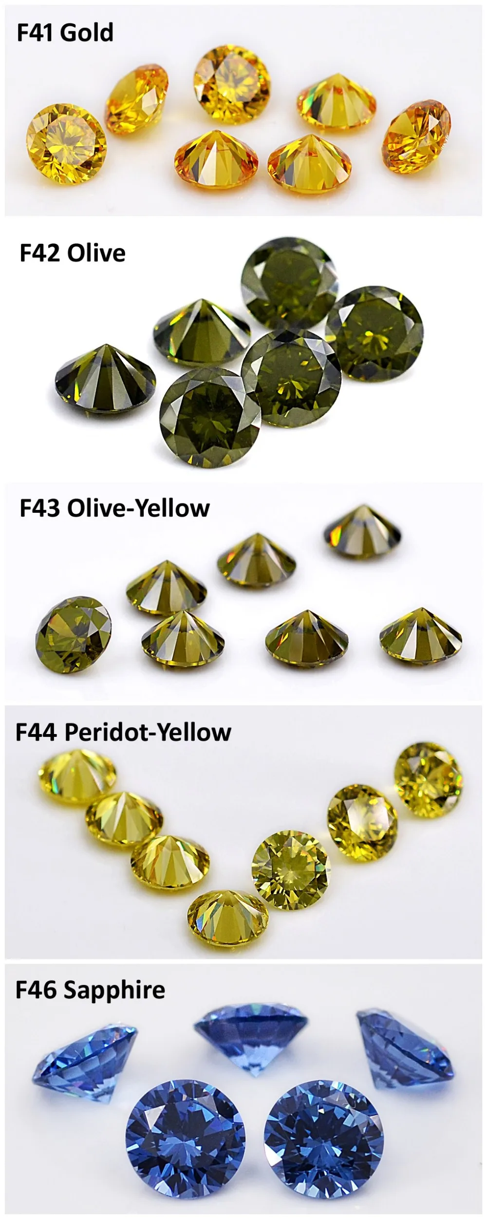 Round Blue Colour Cubic Zirconia Stone, Size: 6 Mm At ₹ 4.6/piece In Rajkot - Foto 6