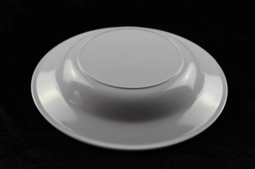 9inch Melamine White Suop Plate Plastic Deep Serving Plate
