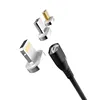 Quick Charge 3 in 1 Data sync USB charging cable micro Type c for iphone fast charging Magnetic cable