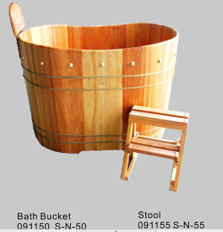 Jazzi Wooden Bathtub,Wooden Bath Bucket,Wooden Hot Spa Bathtub Bucket
