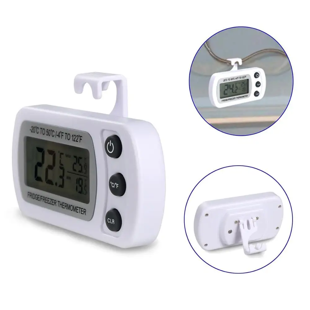 Fridge Refrigerator Thermometer Freezer Room Thermometer Min Record Digital  Dropship - AliExpress