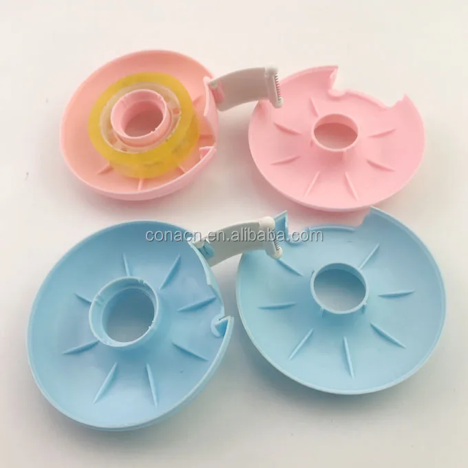 Mini Novelty Round Tape Doughnut Dispenser Creative Cartoon Stationery