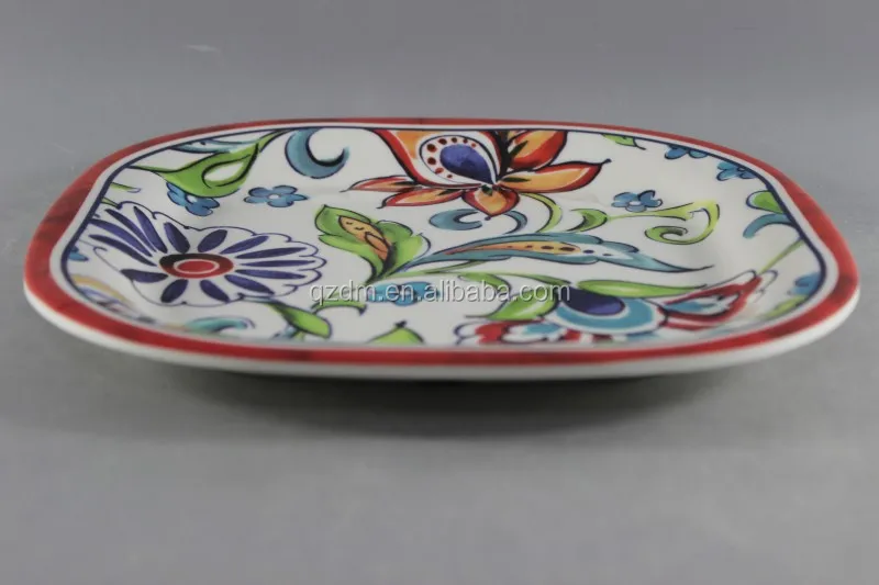 10.5" Melamine Square Plate 26x26cm