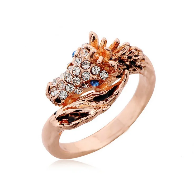 Punk Fashion Ring Small Horse Rings Men Personality For Men And Women Simple Cute Metal Animal