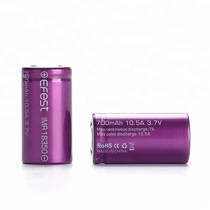 Factory direct selling torch light rechargeable battery Lithium ion Battery 18350 3.7v