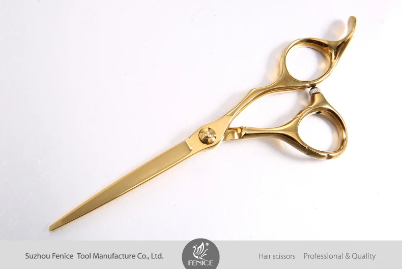 Professional 440C Stainless Steel Rose Gold Color Barber hairdressing scissors Set
