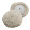Wool buffing pad