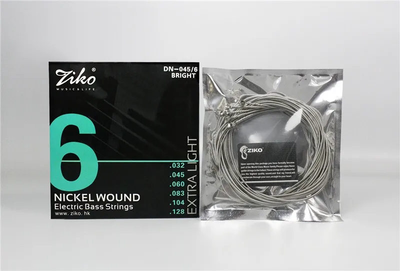 Ziko High-carbon Steel Nickel Wound 4/5/6 Strings Bass ...