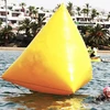 Summer New Style plastic water floating buoy/inflatable triangle buoy/customize inflatable buoy