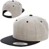 Custom 6 Panel 80% Acrylic 20% Wool Hats Fashion Cap Yupoong Snap Back Caps