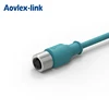 M12 cable D-code 3Pin male connector straight m12 sensor cable Industrial Ethernet IP67 waterproof cable