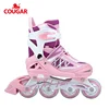 High quality adjustable kids roller skates set with inline skate carbon frame