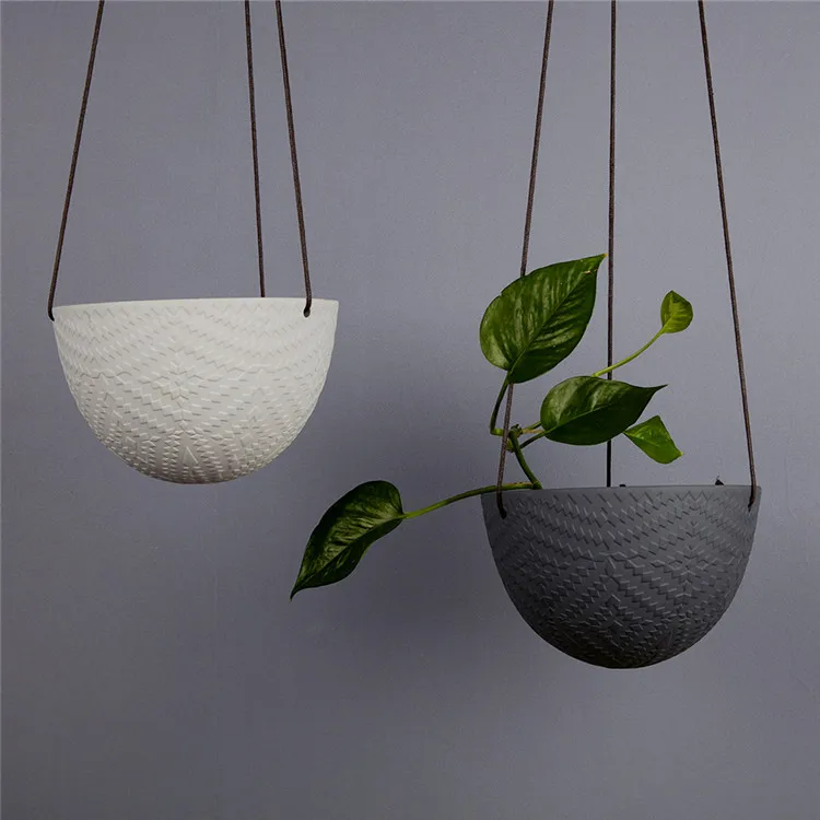 Embossed Design Wholesale Matte Half Ball Shape Home Decoration Garden