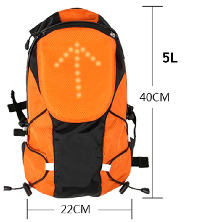 2019 Amazon Top 10 Hot Sale Turn Signal Led Backpack For Road Safety