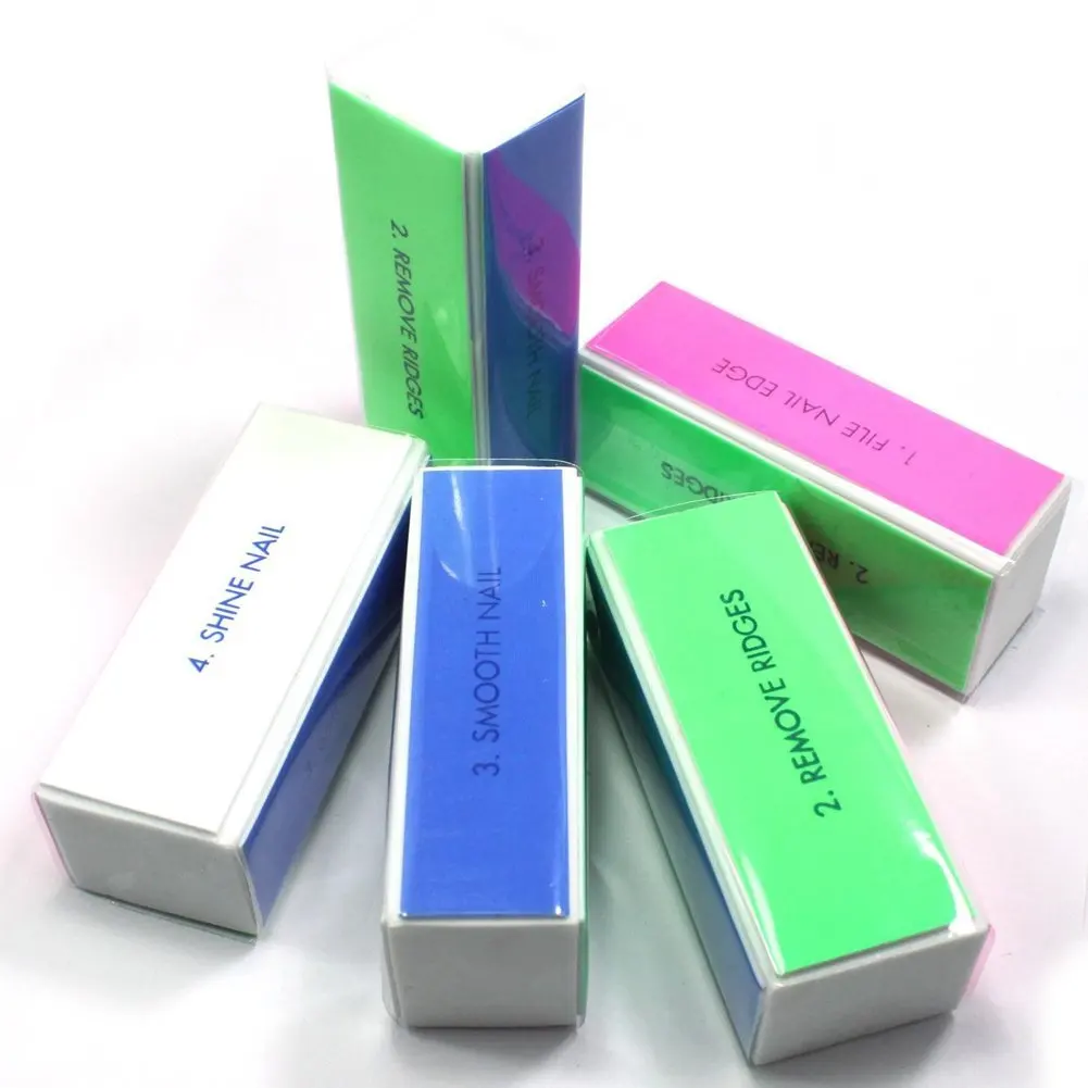 Generic 5pcs Nail Art Shiner Buffer 4 Ways Polish Sanding File Block Manicure Product