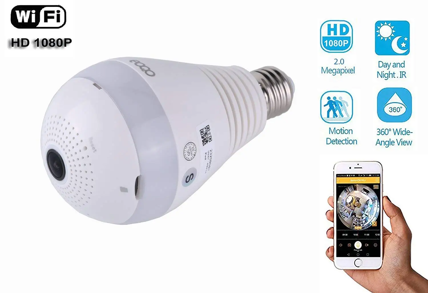 Factory Price V380 Wifi Light Bulb Camera Panoramic Ip Camera 1080p ...