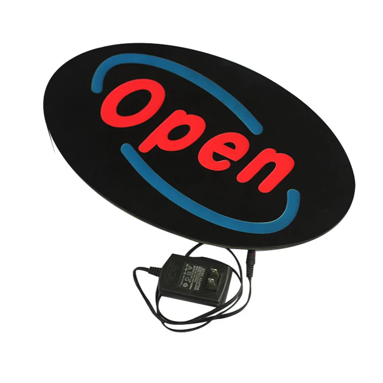 Low MOQ Manufacturer Custom Easy Use Sign Waterproof Led Open Closed Sign for Shop