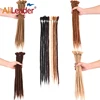 Alileader Wholesale 10 Strands/pack Dreadlocks Hair Extension 20inch Handmade Dreadlock Crochet Braid