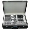 Wholesale stainless steel cutlery set luxury dinnerware set with wooden box 72pcs Silver flatware set