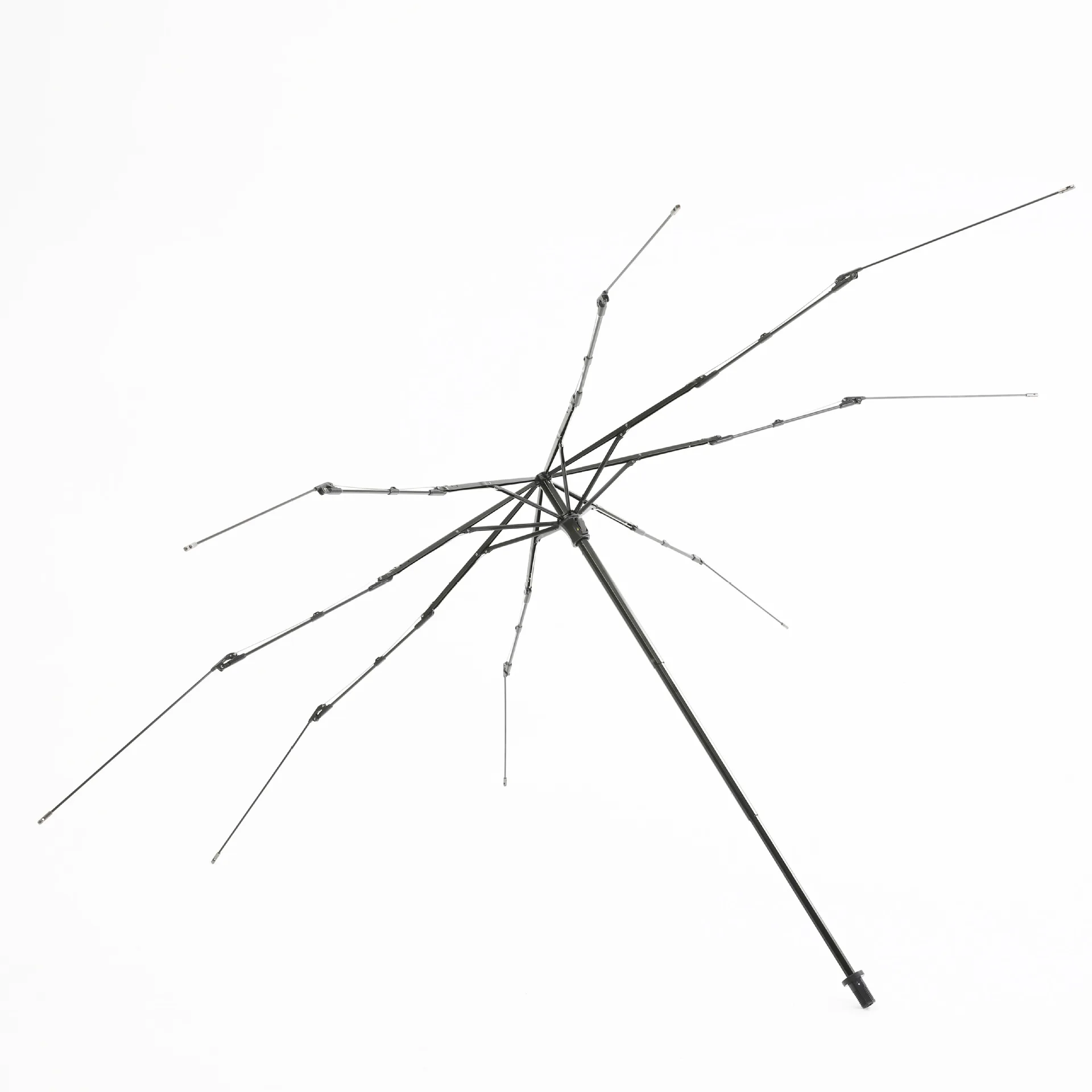 
Nine plywood fiberglass fold umbrella frame parts 