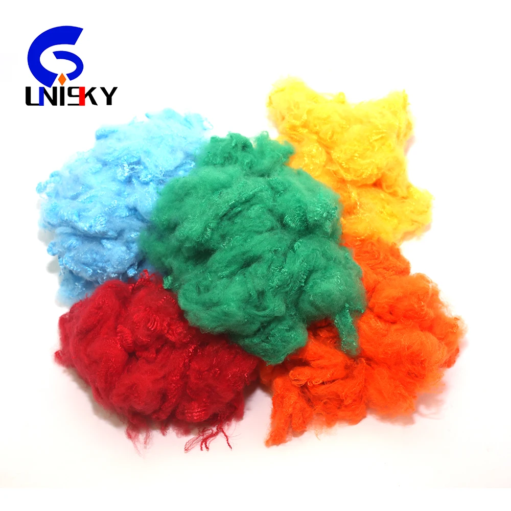 1.5-15d Recycled dope dyed Polyester Staple Fiber color psf