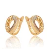 90731 18K Gold Plated Hoop Earrings Jewellery Small Circle Round Hoop earrings