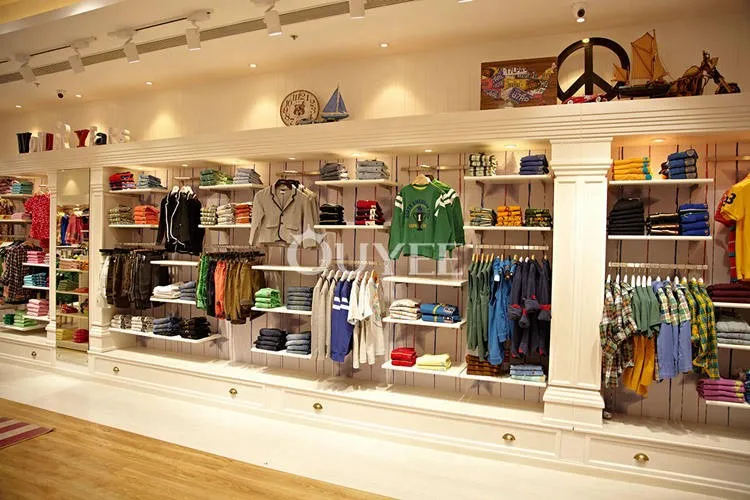 时尚服装店家具工厂销售童装服装店装饰与婴儿商店服装陈列架
