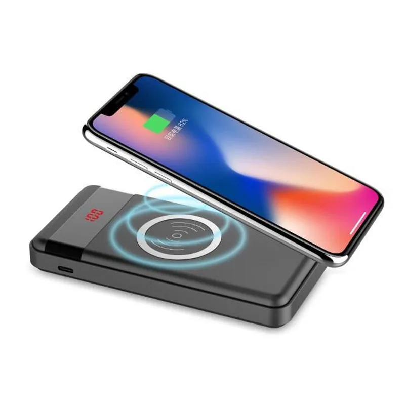 2020 new arrivals powerbank 10000mah mobile battery fast charger 5V 2A li-polymer ultra slim 10000 mAh power banks custom LOGO - ANKUX.COM