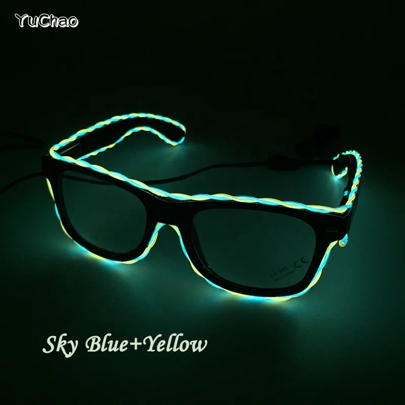 neon party glasses