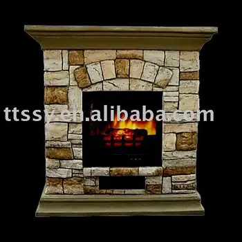 Fieldstone Stone Fireplace Surround