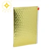 Cosmetic Zipper Bubble Bag Metallic foil Bubble zipper pouch for cream lipstick