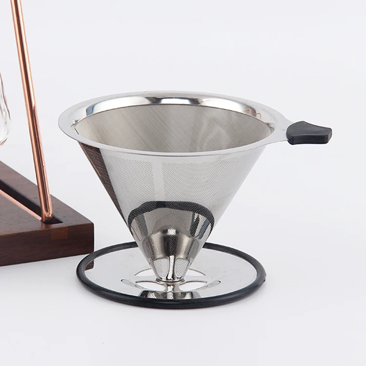 Stainless Steel Flavored Kone Coffee Filters/metal Pour Over Filter For