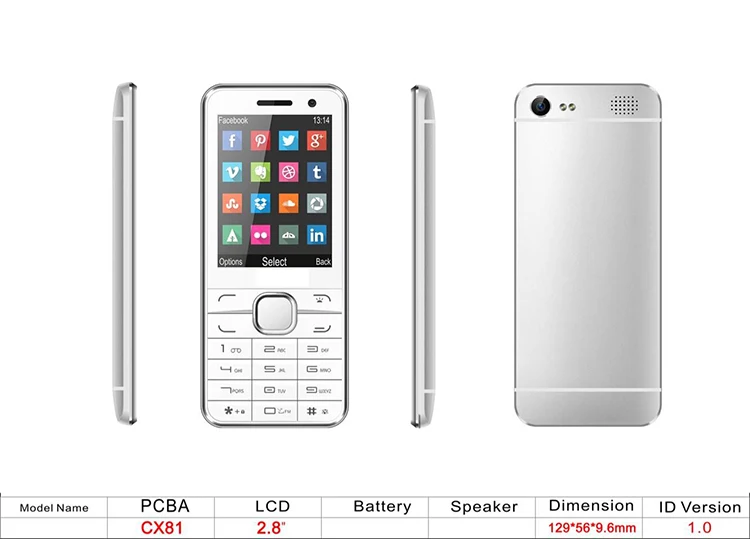 Latest 1.8" 2.4" 2.8" 2g 3g Feature Phone,Mini Very Small Size Mobile