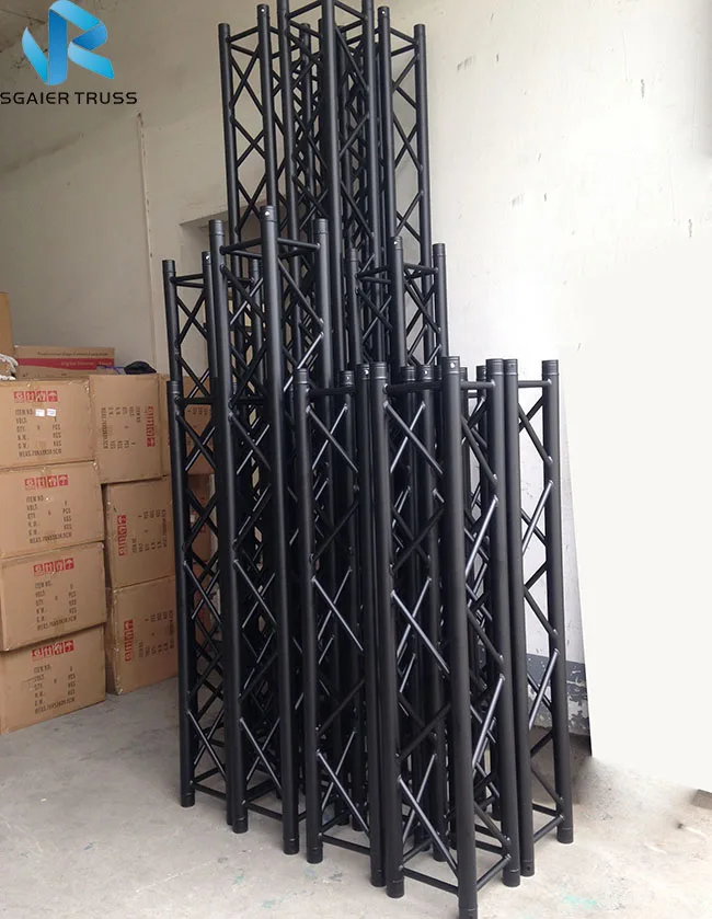 室外室内龙头舞台屋顶桁架系统黑色桁架显示