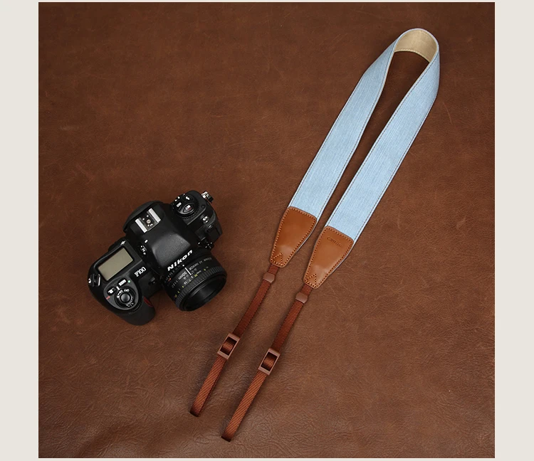 China OEM manufacturer colorful soft cotton camera strap