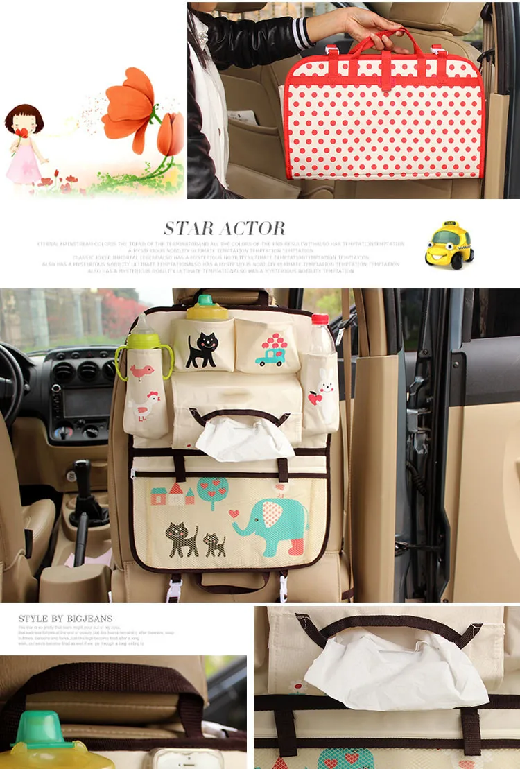 Backseat Car Organizer Kids Toy Baby Travel Accessories Storage Bag