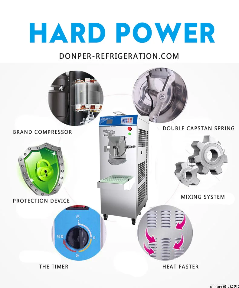 Donper Hard Ice Cream Machine Cfy40 One Touch Dispensing Buy Hard Ice